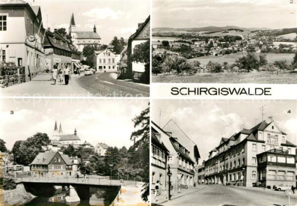Schirgiswalde Thälmann Strasse Panorama Teilansicht O