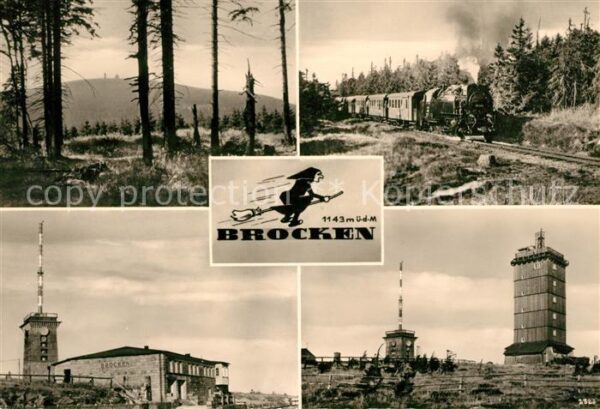 Brocken Harz Panorama Brockenbahn Brocken Hotel Auss
