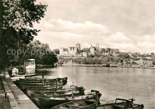 Bernburg Saale Bootsliegeplatz Schlossblick