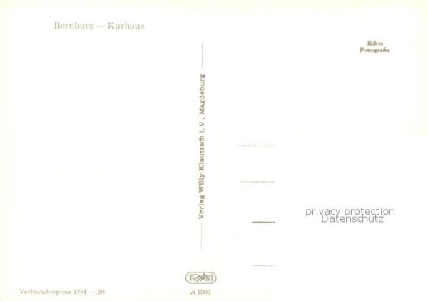 Bernburg Saale Kurhaus – Bild 2