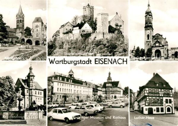 Eisenach Thueringen Nikolaitor Wartburg Georgenkirche Resid
