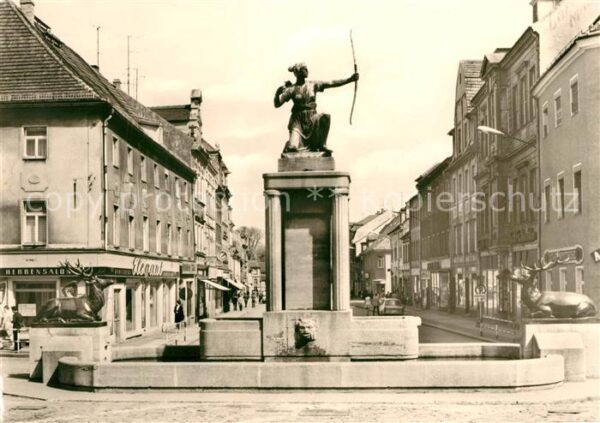 Grossenhain Sachsen Dianabrunnen Karl Marx Platz