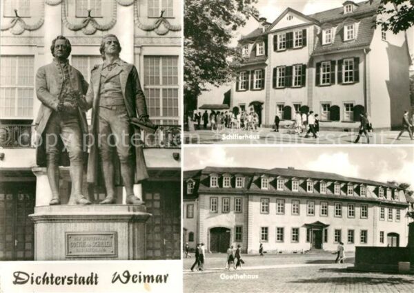 Weimar Thueringen Goethe und Schiller Denkmal Schillerhau