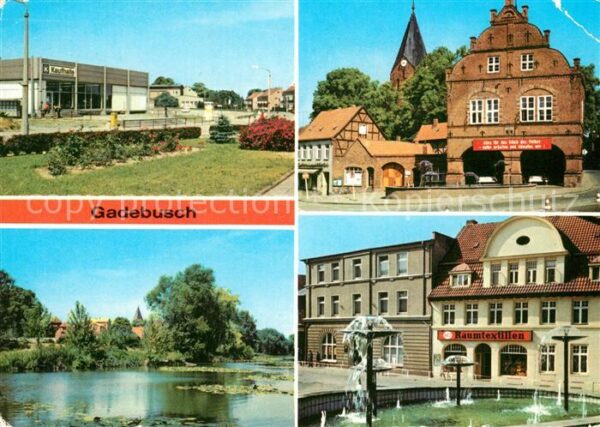 Gadebusch Konsum Kaufhalle Rathaus Burgsee Markt