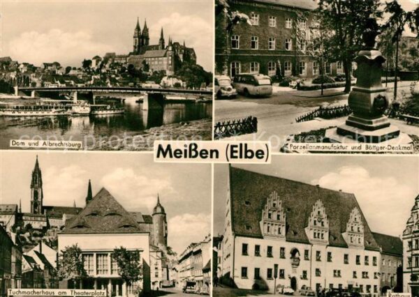 Meissen Elbe Sachsen Dom Albrechtsburg Porzellanmanufaktur u