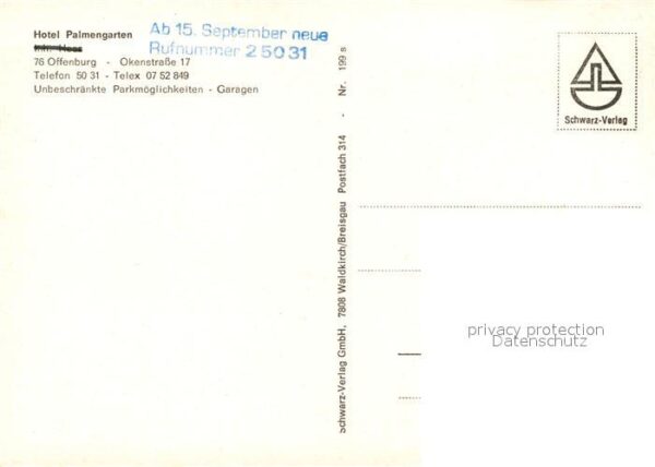 Offenburg Hotel Palmengarten – Bild 2
