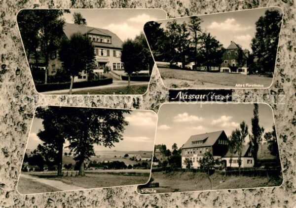 Nassau Erzgebirge Altes Forsthaus Panorama Schule