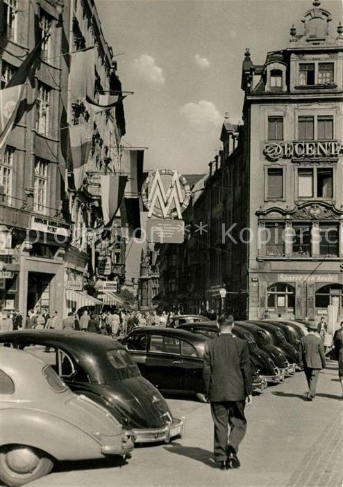 Leipzig Markblick in die Hainstrasse zur Messez