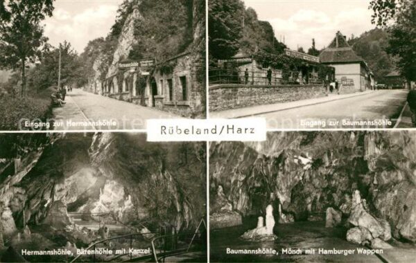 Ruebeland Harz Baumannshöhle Mönch Hambuerger Wappen