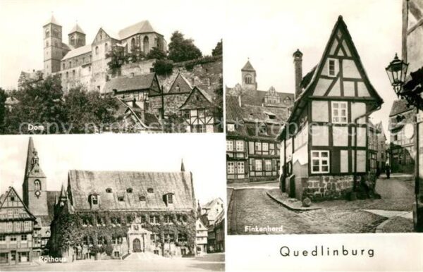 Quedlinburg Finkenherd Rathaus Dom