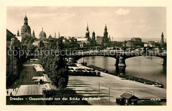 Dresden Panorama Brücke der Einheit