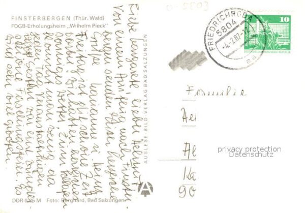 Finsterbergen FDGB Erholungsheim Wilhelm Pieck – Bild 2