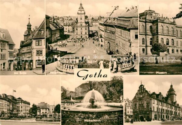 Gotha Thueringen Brühl Hauptmarkt Museum Wasserkunst Arn