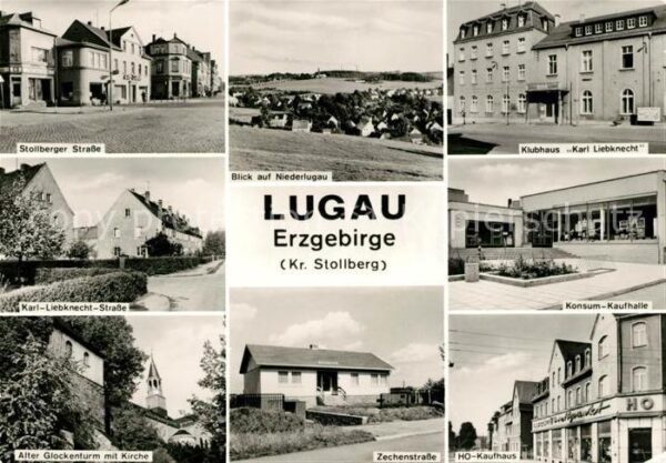 Lugau Erzgebirge Stollberger Straße Niederlugau Klubhaus