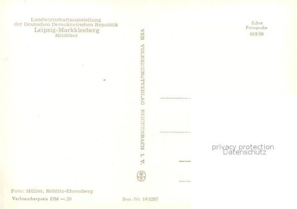 Markkleeberg Landwirtschaftsausstellung Milchbar – Bild 2