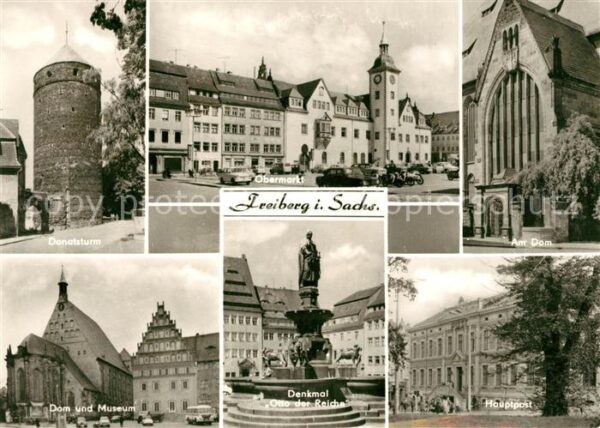 Freiberg Sachsen Donatsturm Dom Obermarkt Museum Hauptpo