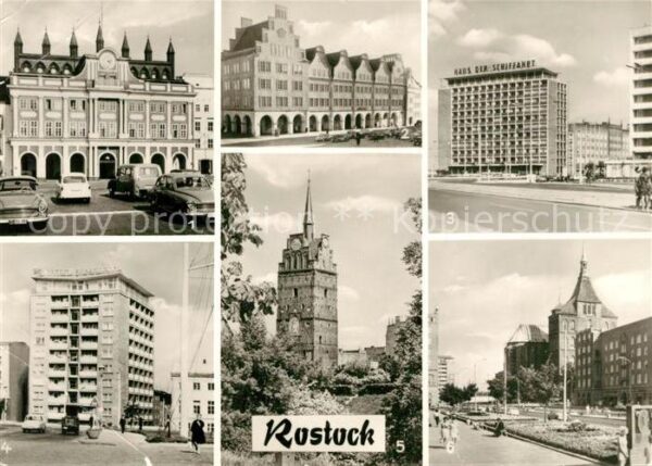 Rostock Hochhaus Ernst Thälmann Platz Rathaus H