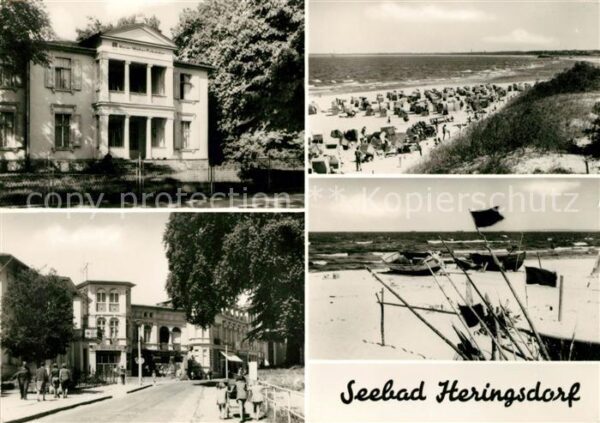 Heringsdorf Ostseebad Usedom Strand Kurhaus Bootsanlegestelle