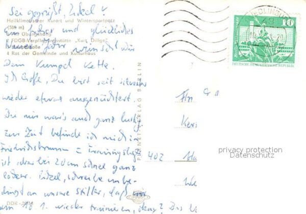 Friedrichsbrunn Harz FDGB Verpflegungsstätte Kurt Dillge Rat – Bild 2