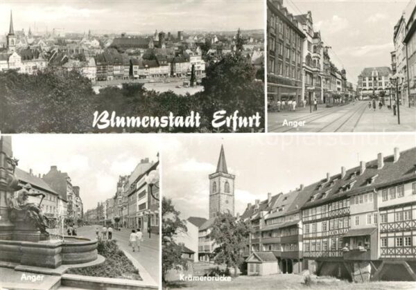 Erfurt Anger Krämerbrücke