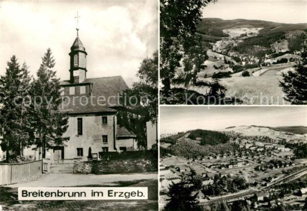 Breitenbrunn Erzgebirge Panorama Kirche