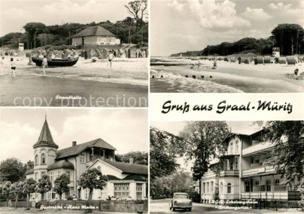 Graal-Mueritz Ostseebad Strandhalle Strand Gasthaus Haus Malta