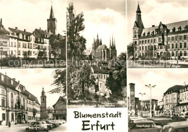 Erfurt Krämerbrücke Severikirche Dom Platz der