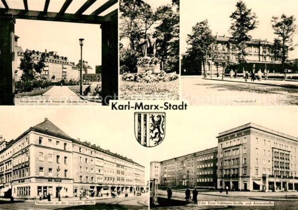Karl-Marx-Stadt Neubauten Innere Klosterstraße Marx Eng