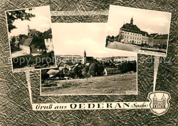 Oederan Ernst Thälmann Straße Platz der Befreiu