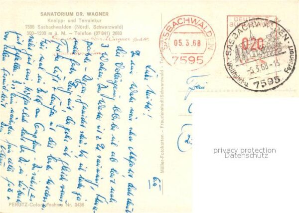 Sasbachwalden Sanatorium Doktor Wagner – Bild 2