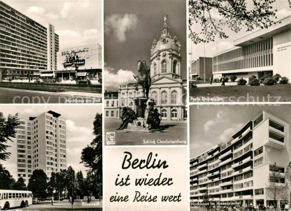 Berlin Hochhaus am Zoo Schloss Charlottenburg
