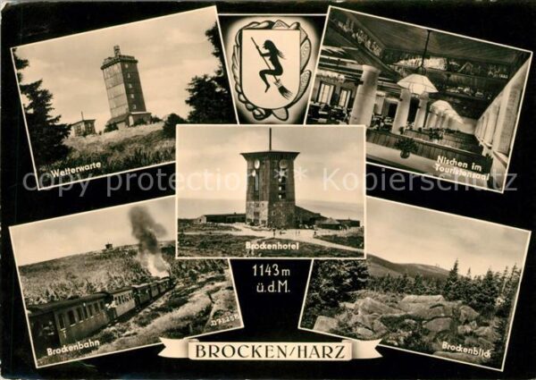 Brocken Harz Wetterwarte Nischen im Touristensaal Br