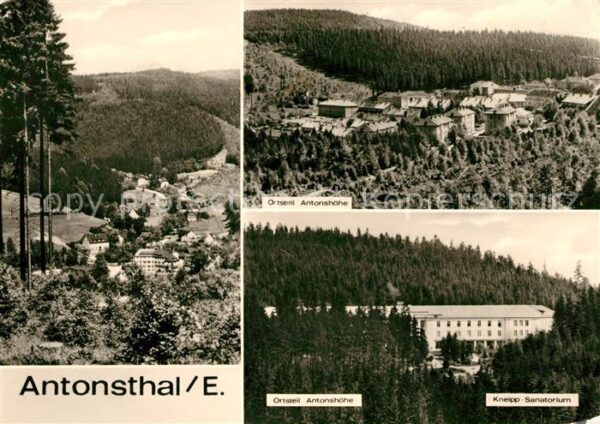 Antonsthal Erzgebirge Antonshöhe Kneipp Sanatorium Panorama