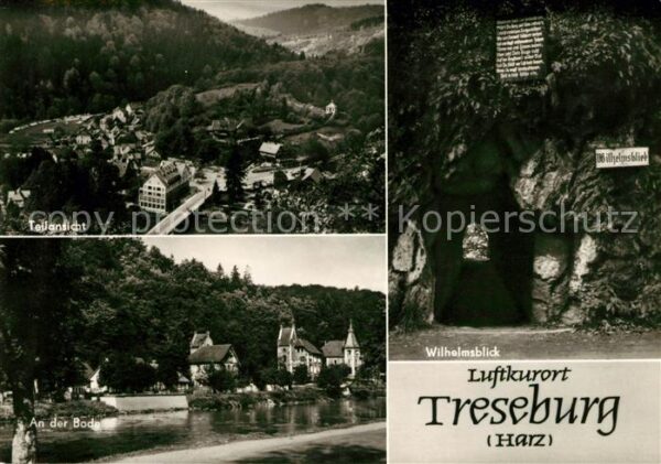 Treseburg Harz Wilhelmsblick Bode Panorama