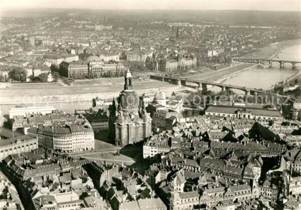 Dresden Fliegeraufnahme Neumarkt Frauenkirche