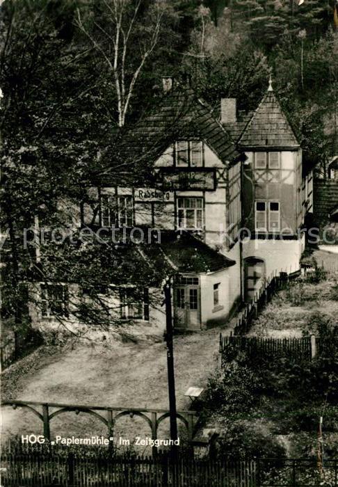 Stadtroda HOG Papiermühle Zeitzgrund