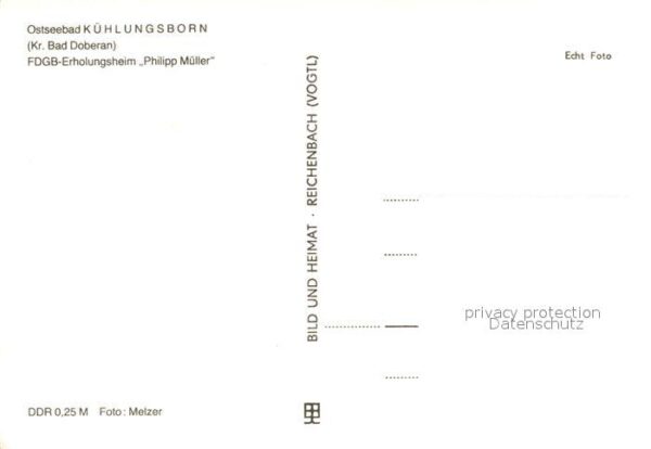 Kuehlungsborn Ostseebad FDGB Erholungsheim Philipp Müller – Bild 2