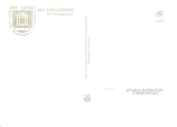 Alexandersbad Bad Kurpark Wandelhalle Brunnen Gedicht – Bild 2