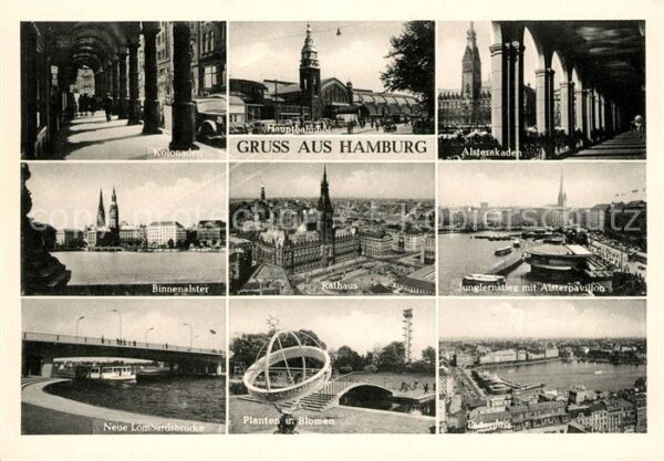 Hamburg Kolonaden Hauptbahnof Alsterarkaden Bin