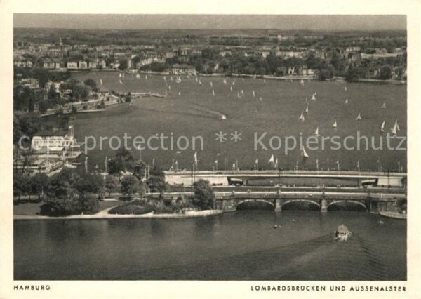 Hamburg Lombardsbrücken Außenalster