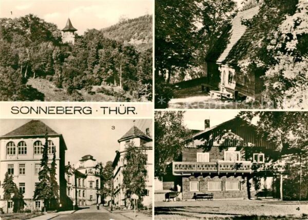 Sonneberg Thueringen Panorama Schlossberg Lutherhaus Spielze