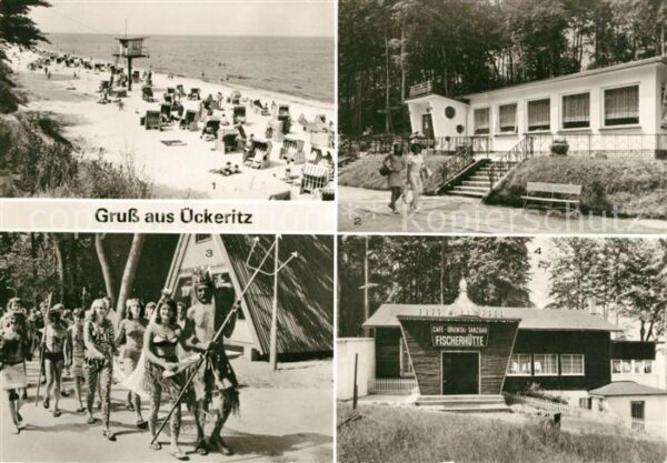 Ueckeritz Usedom Strand Fischerhütte Neptunfest Strandkl