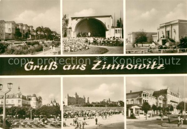 Zinnowitz Ostseebad Konzerthalle Strand Promenade Kurhäuser