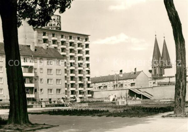 Frankfurt Oder Hochhaus Große Oderstraße Friedenskirch