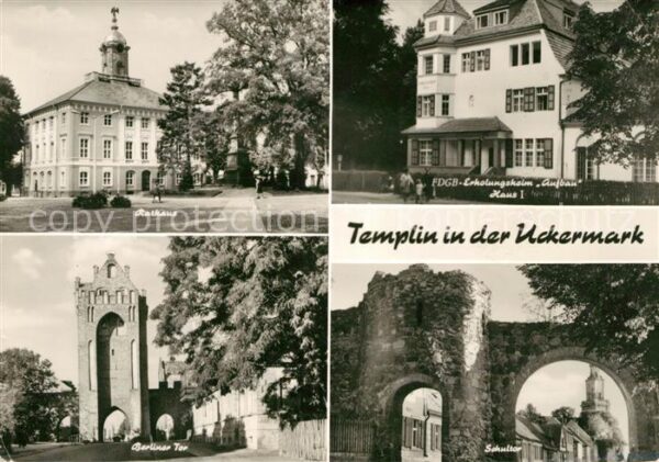 Templin Rathaus Berliner Tor FDGB Erholungsheim