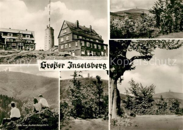 Grosser Inselsberg Aschenbergstein Gasthaus Funkturm Panor