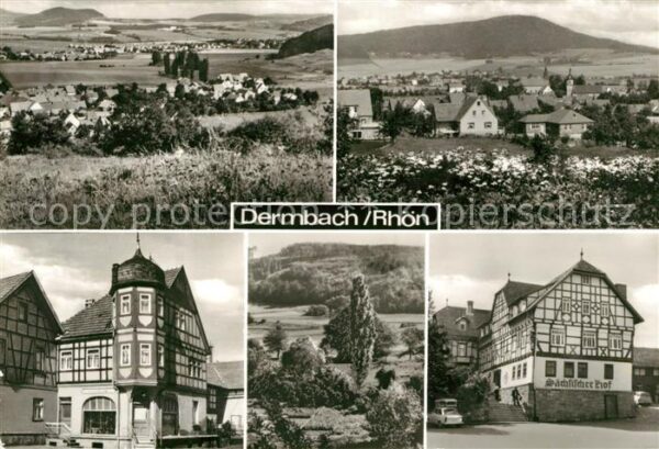 Dermbach Thueringen Rhoen Panoramen Sächsischer Hof