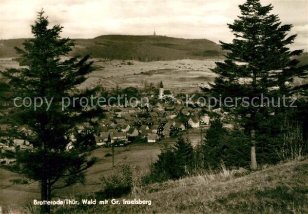 Brotterode Panorama Großer Inselsberg