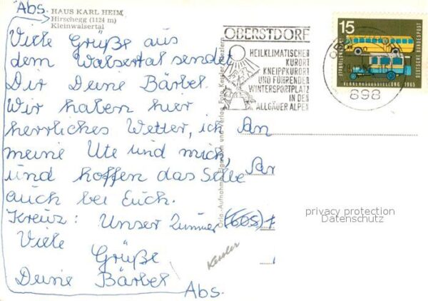 Hirschegg Kleinwalsertal Vorarlberg Haus Karl Heim – Bild 2
