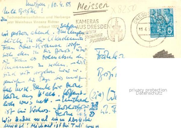 Meissen Elbe Sachsen Tuchmacherzunftshaus Herberge Weinhaus – Bild 2